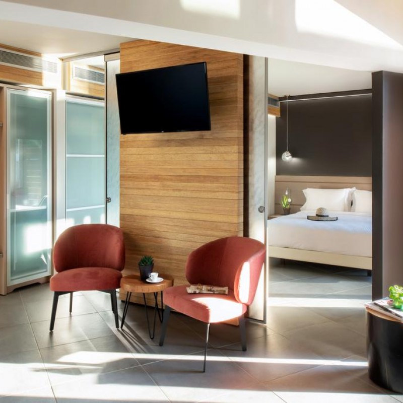 Blue Dolphin Hotel woodidea ξύλινες κατασκευές