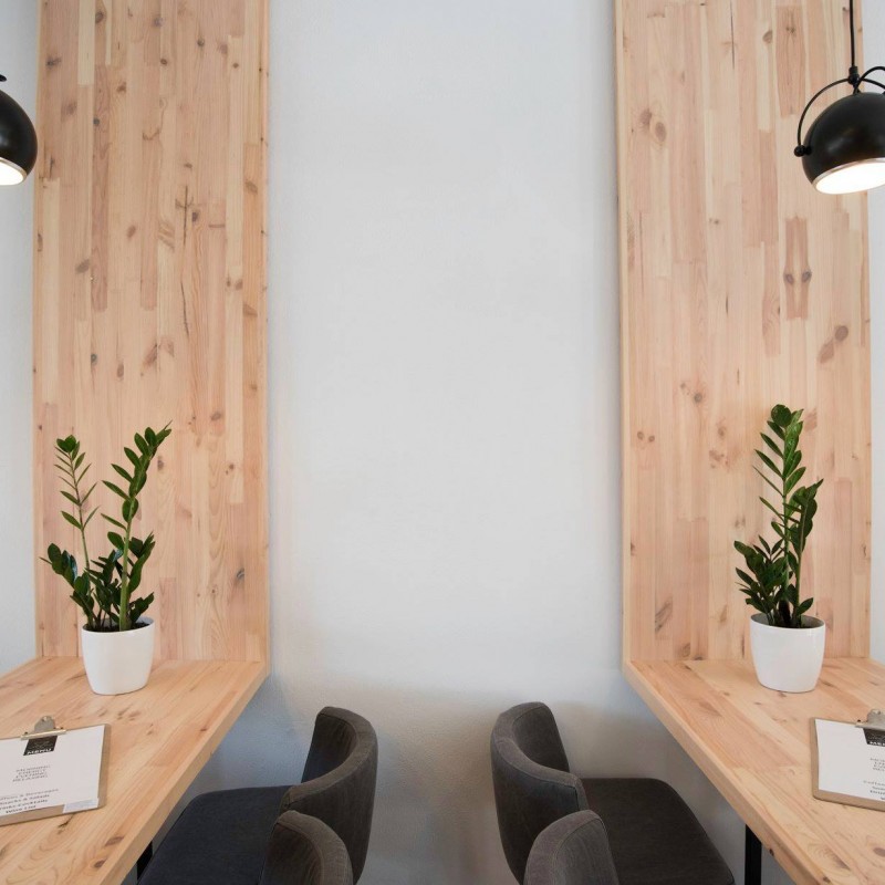 White Cup Café woodidea ξύλινες κατασκευές