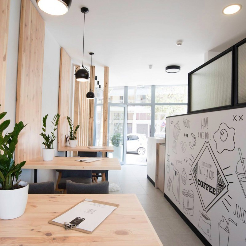 White Cup Café woodidea ξύλινες κατασκευές